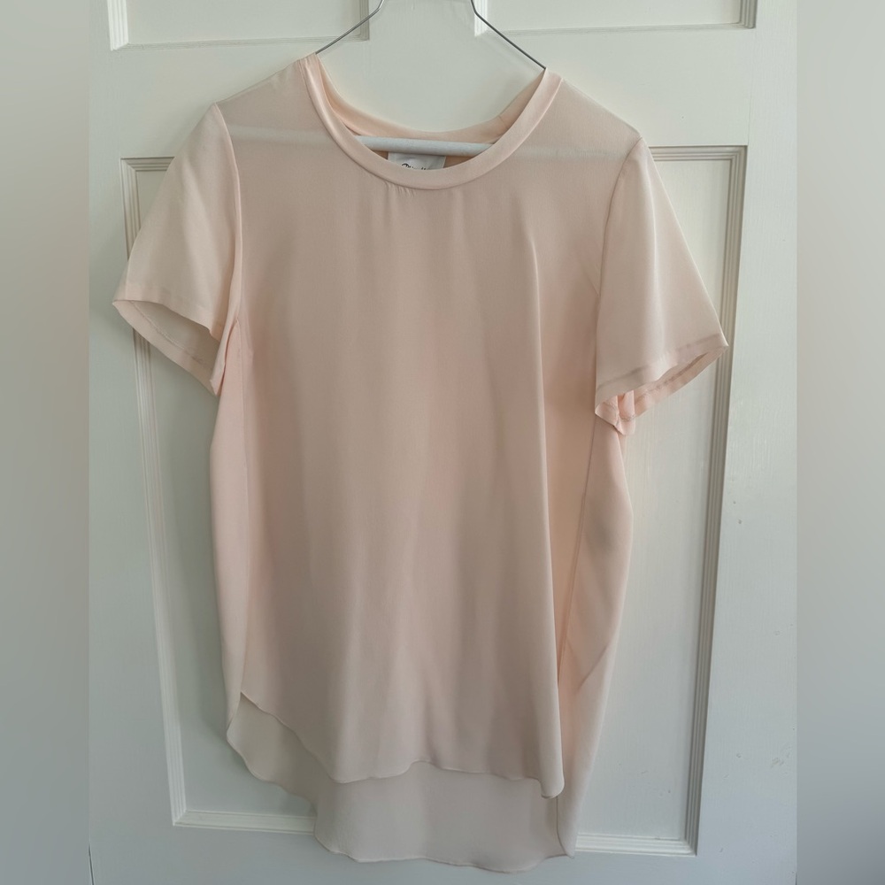 3.1 Phillip Lim Soft Pink Silk Blouse